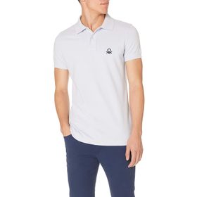 United Colors of Benetton Slim Fit Kısa Kollu Polo Mavi Erkek T-Shirt