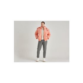 United Colors of Benetton Yavruğazı Çıkarılabilir Kapüşonlu Kadife Kadın Mont