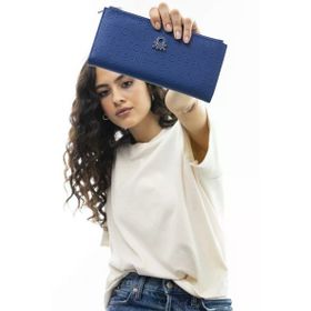 United Colours Of Benetton BNT_566 Mavi Kadın Cüzdan