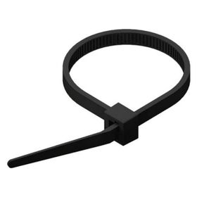 Universal 80x300 mm 100 Adet Siyah Kablo Bağı Plastik Cırt Kelepçe