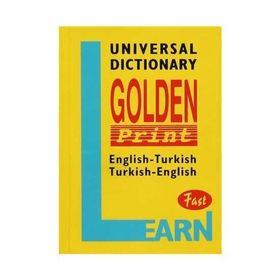 Universal Dictionary Golden Print English-Turkish Turkish-English Fast - Zeynep Doğruöz Gergin