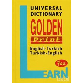 Universal Dictionary Golden Print English-Turkish Turkish-English Fast - Zeynep Doğruöz Gergin