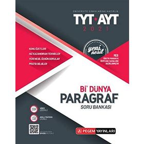 Üniversite Sınavlarına Hazırlık TYT-AYT 2021 Bi’ Dünya Paragraf Soru Bankası