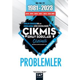 Üniversiteye Hazırlık 1981 2023 Çıkmış Sorular Problemler - Çap Yayınları