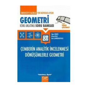 Üniversiteye Hazırlık Geometri - Çemberin Analitik İncelenmesi Dönüşümlerle Geometri Konu Anlatımlı Soru Bankası - Çap Yayınları