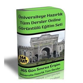 Üniversiteye Hazırlık Tüm Dersler Online Görüntülü Eğitim Seti