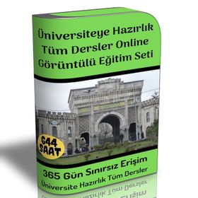 Üniversiteye Hazırlık Tüm Dersler Online Görüntülü Eğitim Seti