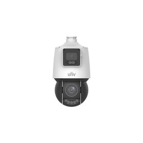 Uniview IPC94144SFW-X25-F40C 2x4MP IP 4.8-120 mm Mot Lens 4 mm Sabit Lens Ses Alarm Güvenlik Kamerası