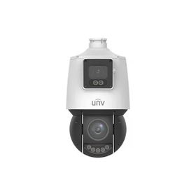 Uniview IPC94144SFW-X25-F40C 2x4MP IP 4.8-120 mm Mot Lens 4 mm Sabit Lens Ses Alarm Güvenlik Kamerası