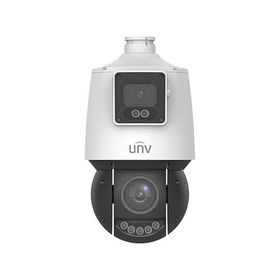Uniview IPC94144SFW-X25-F40C 2x4MP IP 4.8-120 mm Mot Lens 4 mm Sabit Lens Ses Alarm Güvenlik Kamerası