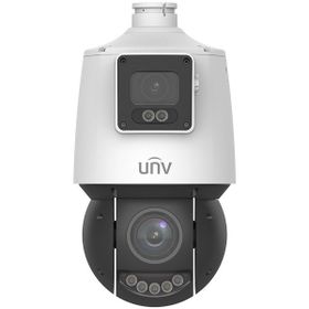 Uniview IPC94144SFW-X25-F40C 2x4MP IP 4.8-120 mm Mot Lens 4 mm Sabit Lens Ses Alarm Güvenlik Kamerası
