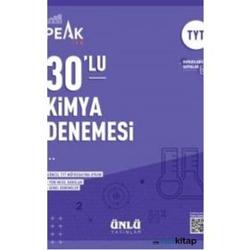 Ünlü Yayınlar Best Peak 30'lu TYT Kimya Branş Denemesi