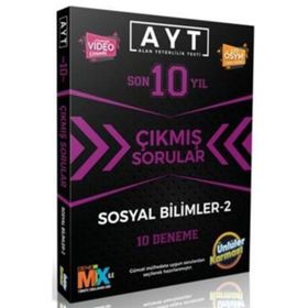 Ünlüler Karması 2022 AYT Sosyal Bilimler-2 Çıkmış Sorular Tıpkı Basım 10 Deneme