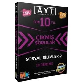 Ünlüler Karması 2022 AYT Sosyal Bilimler-2 Çıkmış Sorular Tıpkı Basım 10 Deneme