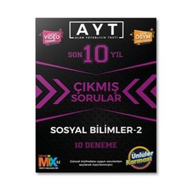 Ünlüler Karması 2022 AYT Sosyal Bilimler-2 Çıkmış Sorular Tıpkı Basım 10 Deneme
