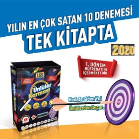 Ünlüler Karması 8. Sınıf LGS 1. Dönem 10 Deneme 10 Farklı Yayın