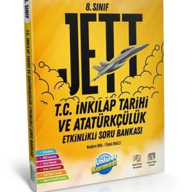 Ünlüler Karması Yayınları 8. Sınıf Jett T.C. İnkılap Tarihi ve Atatürkçülük Etkinlikli Soru Bankası
