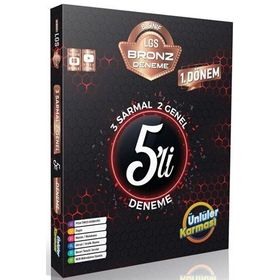 Ünlüler Karması Yayınları - 8. Sınıf LGS Bronz 5'li Sarmal Deneme
