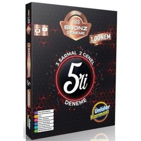 Ünlüler Karması Yayınları - 8. Sınıf LGS Bronz 5'li Sarmal Deneme