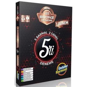 Ünlüler Karması Yayınları - 8. Sınıf LGS Bronz 5'li Sarmal Deneme