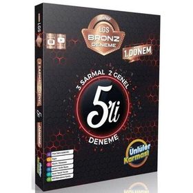 Ünlüler Karması Yayınları - 8. Sınıf LGS Bronz 5'li Sarmal Deneme