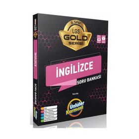 Ünlüler Karması Yayınları - 8. Sınıf LGS İngilizce Gold Serisi Soru Bankası