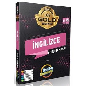 Ünlüler Karması Yayınları - 8. Sınıf LGS İngilizce Gold Serisi Soru Bankası