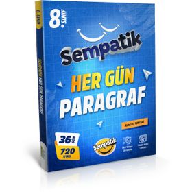 Ünlüler Karması Yayınları 8. Sınıf Sempatik 36 Haftalık Her Gün Paragraf Kazanım Denemeleri