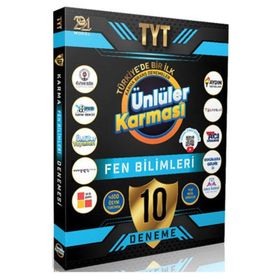 Ünlüler Karması Yayınları TYT Fen Bilimleri 10 Deneme