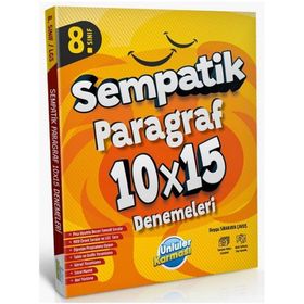 Ünlüler Yayınları 8. Sınıf Sempatik Paragraf 10x15 Türkçe Deneme