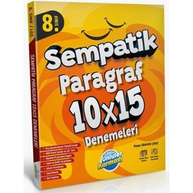 Ünlüler Yayınları 8. Sınıf Sempatik Paragraf 10x15 Türkçe Deneme