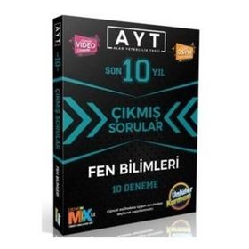 Ünlüler Yayınları Ayt Fen Bilimleri Son 10 Yıl Çıkmış Sorular 10 Deneme