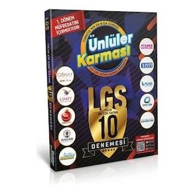 Ünlüler Yayınları Karması - 1. Dönem Tüm Dersler 10 Deneme