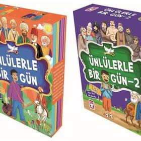 Ünlülerle Bir Gün 1 ve 2 Set 20 Kitap