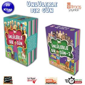 Ünlülerle Bir Gün 1 ve 2 Set 20 Kitap