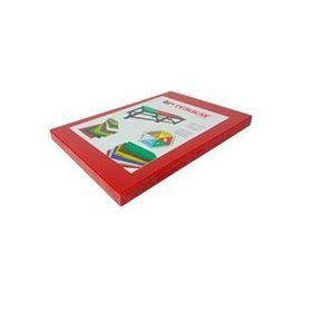 Ünsal Showroom Türkay Polietilen Kırmızı 32,5x26,5x2 cm Kesme Tahtası