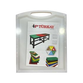 Ünsal Showroom Türkay Polietilen Tutmalı Beyaz 26,5x32,5x1 cm Kesme Tahtası