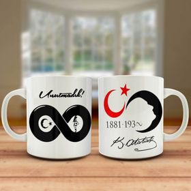 Unutmadık Sonsuzluk Mustafa Kemal Atatürk Kupa Bardak