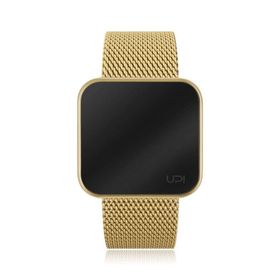 Up Watch Touch Slim Steel Gold & Black Unisex Kol Saati