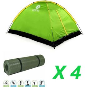 Upland Crew 3XL 4 Kişilik 4 Adet Mat Kamp Çadırı