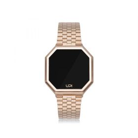 Upwatch 988 Edge Matte Rose Gold/And Rose Gold Strap Unisex Kol Saati