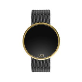 Upwatch Round Steel Black Gold Two Tone Unisex Kol Saati