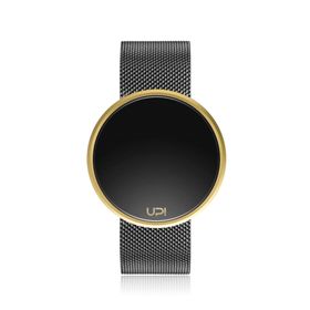 Upwatch Round Steel Black Gold Two Tone Unisex Kol Saati