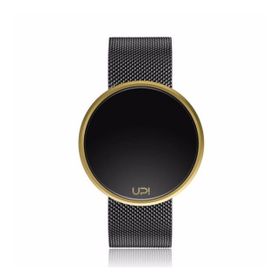 Upwatch Round Steel Black Gold Two Tone Unisex Kol Saati
