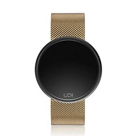 Upwatch Round Steel Black Gold Two Tone Unisex Kol Saati