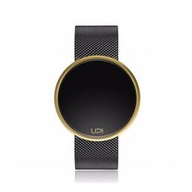 Upwatch Round Steel Black Gold Two Tone Unisex Kol Saati