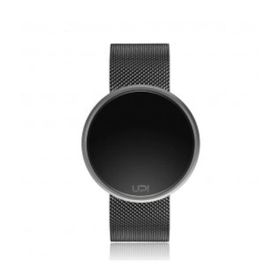 Upwatch Round Steel Silver Black Two Tone Unisex Kol Saati