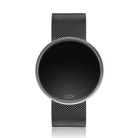 Upwatch Round Steel Silver Black Two Tone Unisex Kol Saati