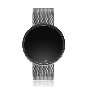 Upwatch Round Steel Silver Black Two Tone Unisex Kol Saati