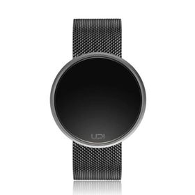 Upwatch Round Steel Silver Black Two Tone Unisex Kol Saati